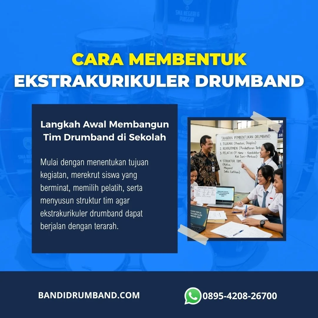 Cara Membentuk Ekstrakurikuler Drumband dari Nol Panduan Lengkap untuk Sekolah