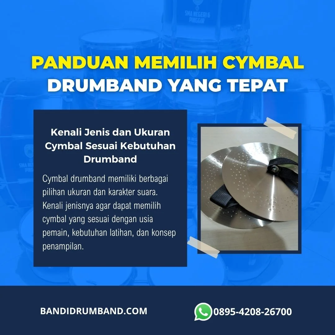 Cymbal Drumband Fungsi, Jenis, dan Cara Memilih yang Tepat-1