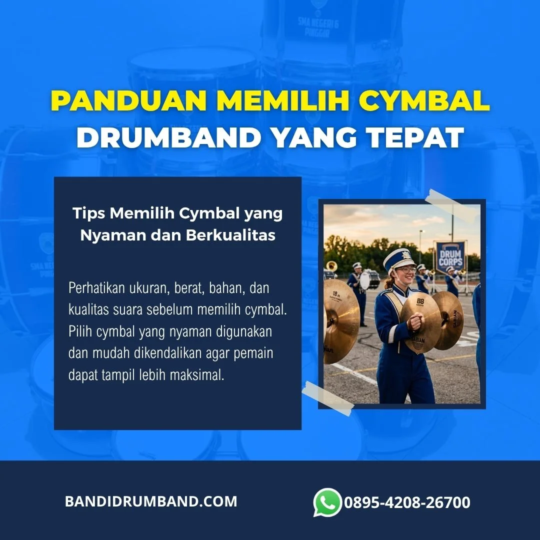 Cymbal Drumband Fungsi, Jenis, dan Cara Memilih yang Tepat