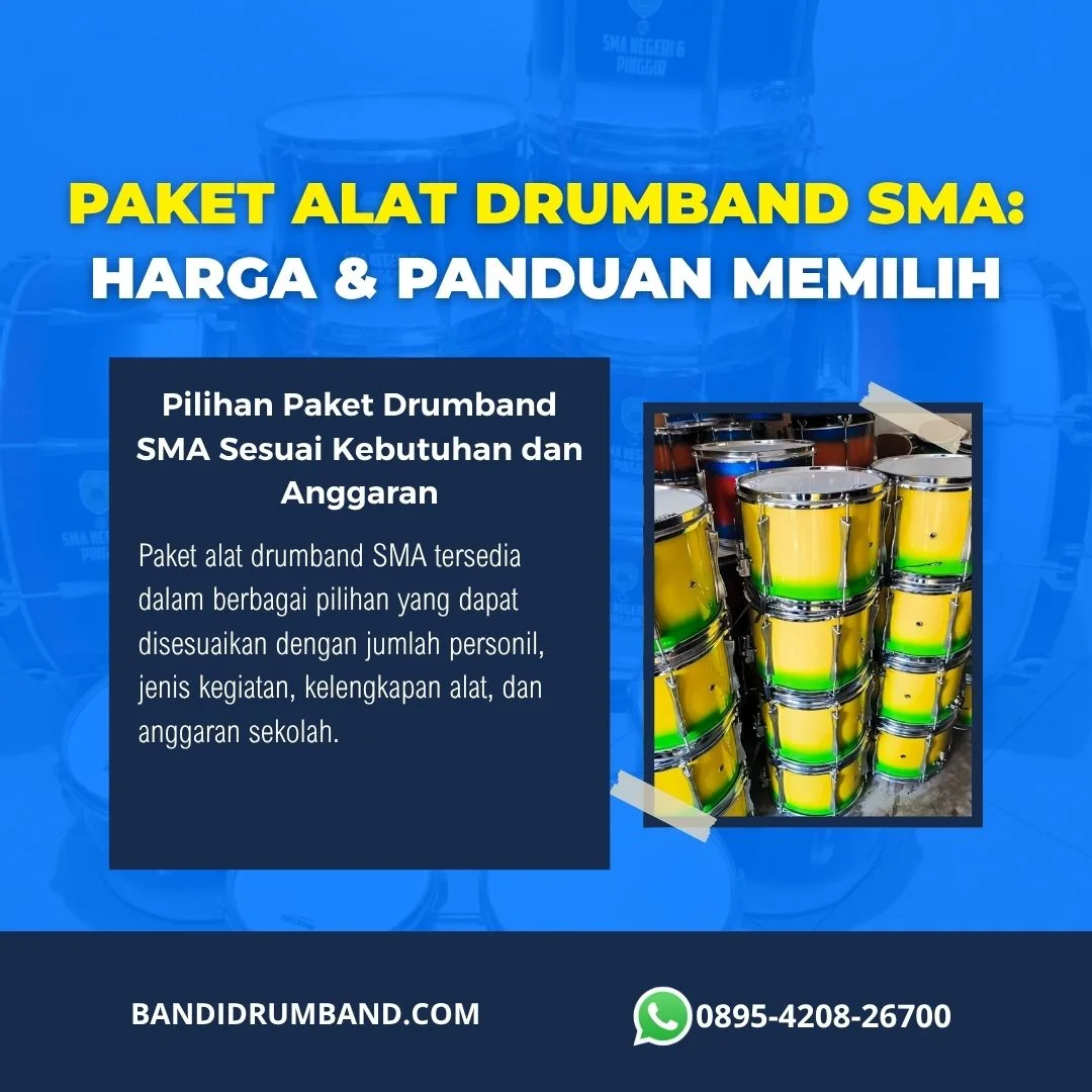 Harga Drumband SMA Paket, Estimasi Biaya, dan Panduan Memilih yang Tepat-1