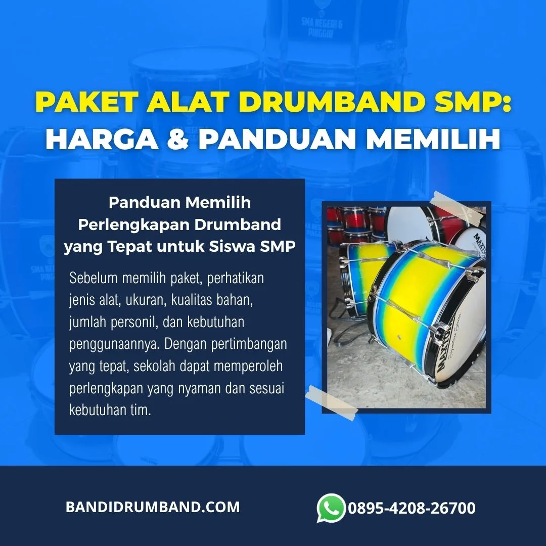 Harga Drumband SMP Paket, Estimasi Biaya, dan Panduan Memilih yang Tepat-1