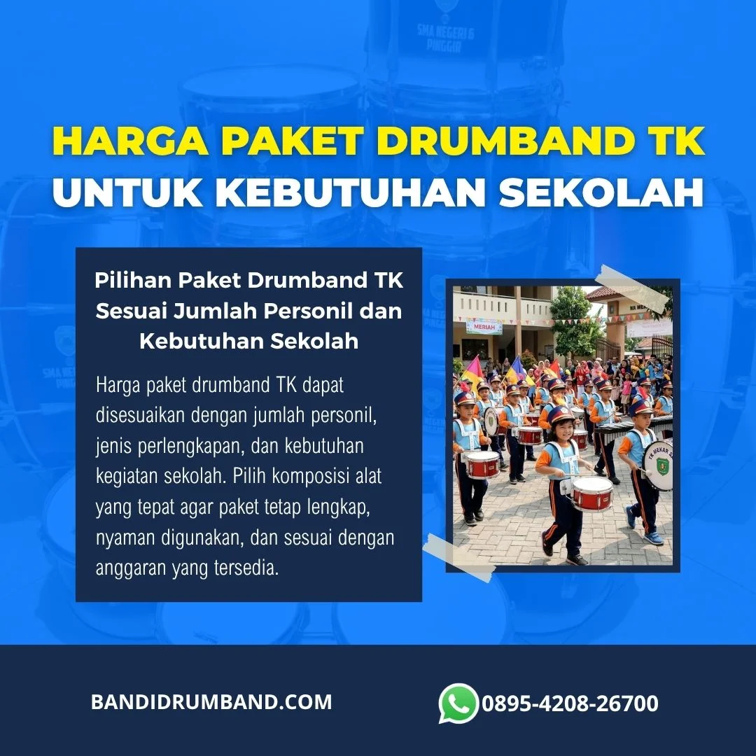 Harga Drumband TK Paket, Estimasi Biaya, dan Panduan Memilih yang Tepat-1