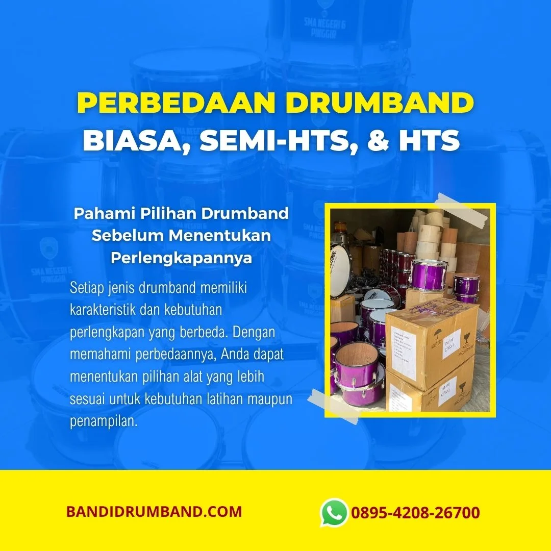 Perbedaan Drumband Biasa, Semi-HTS, dan HTS Mana yang Cocok untuk Sekolah Anda-1