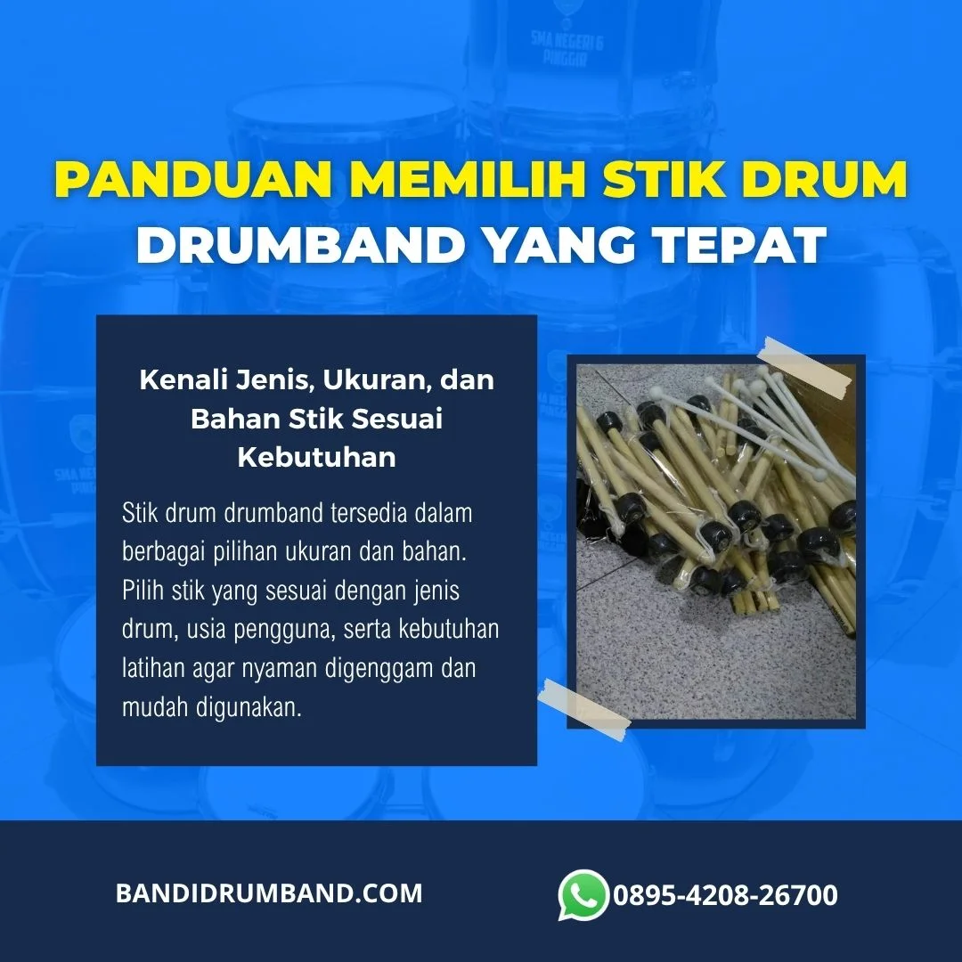 Stik Drum Drumband Jenis, Ukuran, dan Cara Memilih yang Tepat