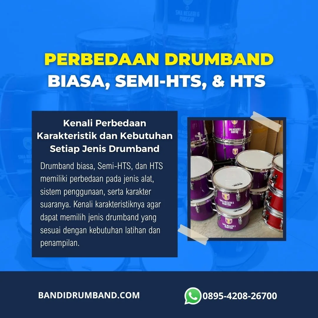 Perbedaan Drumband Biasa, Semi-HTS, dan HTS Mana yang Cocok untuk Sekolah Anda-1